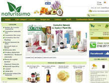 Tablet Screenshot of naturissimo.ro